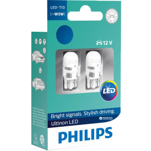 Автолампы Philips W5W Ultinon 4000K (11961ULW4X2)