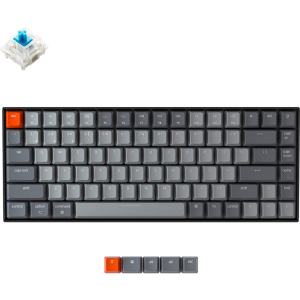 Бездротова клавіатура Keychron K2 Gateron Blue White LED USB/Bluetooth Black (ENG/RU) (K2C2_Keychron)