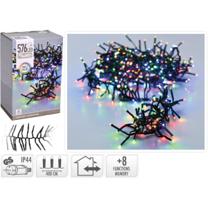 Гірлянда Christmas Decoration 576 LED ламп різнокольорова 7.2 м (AX9502420) ТОП в Дніпрі