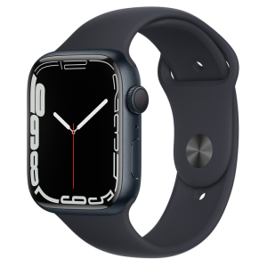 Смарт-часы Apple Watch Series 7 GPS 45mm Midnight Aluminium Case with Black Sport Band (MKN53UL/A) в Днепре