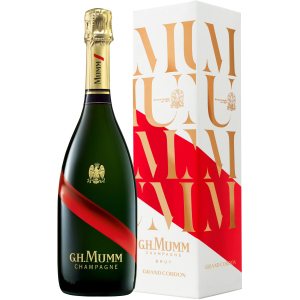 хороша модель Шампанське Mumm Grand Cordon Brut біле брют у подарунковій упаковці 0.75 л 12% (3043709000794_3043700103319)