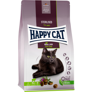 Сухий корм Happy Cat Sterilised Weide Lamm для дорослих стерилізованих кішок зі смаком ягняти 10 кг (70586 / 4001967140712) в Дніпрі