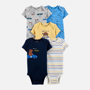 Боди-футболка Carters 1J981810 62 см 5 шт 998 ASST Assorted-ST (194133788123) в Днепре