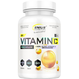 Витамины Genius Nutrition Vitamin C 60 таблеток (7353798853628) ТОП в Днепре