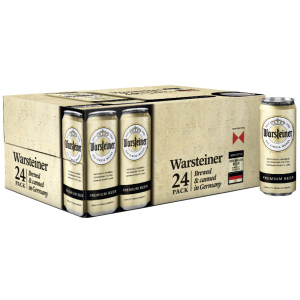 Упаковка пива Warsteiner Premium Verum світле фільтроване 4.8% 0.5 л x 24 шт (4000856094471) краща модель в Дніпрі