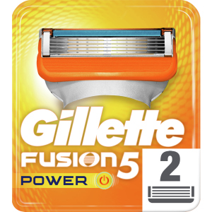 Змінні картриджі для гоління (леза) чоловічі Gillette Fusion5 Power 2 шт (7702018867172) краща модель в Дніпрі