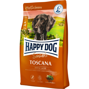 Сухий корм Happy Dog Sensible Toscana для стерилізованих собак та собак з надмірною вагою з качкою та лососем 12.5 кг (4001967014136) надійний