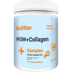 Хондропротектор МСМ+Колаген EntherMeal MSM+Collagen Complex 120 капсул (MSMCOLEM00122) краща модель в Дніпрі