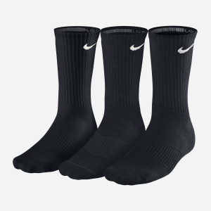 Набор носков Nike U Nk Perf Cush Crew 3pr SX4700-001 34-38 (S) 3 пары Черный (884726525791) лучшая модель в Днепре