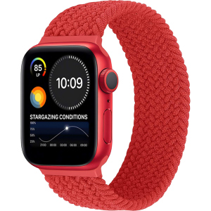 Ремінець Promate Fusion-44M для Apple Watch 42-44 мм 1/2/3/4/5/6/7/SE Red (fusion-44m.red) ТОП в Дніпрі