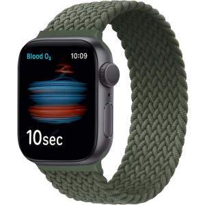 Ремінець Promate Fusion-44S для Apple Watch 42-44 мм 1/2/3/4/5/6/7/SE Green (fusion-44s.green) в Дніпрі