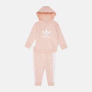 Спортивний костюм дитячий Adidas Hoodie Set H25220 86 см Hazcor/White (4064054246452) краща модель в Дніпрі