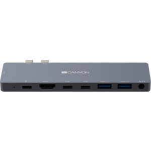 Мультипортова док-станція Canyon 8-в-1 USB Type C (CNS-TDS08DG) в Дніпрі