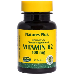 Рибофлавін, B-2, Nature's Plus, 100 мг, 90 Пігулок (097467016309) в Дніпрі