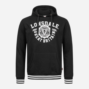 Худи Lonsdale Daccombe 117140 XL Black/White (4251522378450) надежный