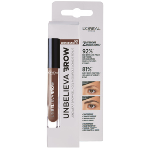 Гель для брів L'Oreal Paris Unbelieva Brow 108 Темно-коричневий 3.4 мл (3600523674626) краща модель в Дніпрі