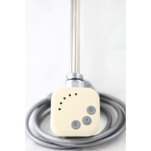 Электрический тэн у полотенцесушитель HeatQ HEC с регулятором 30-60С, таймером 2 ч, бежевый (cream ral1015) 300 Вт в Днепре