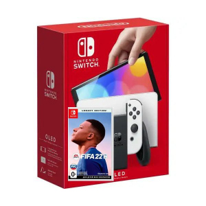 Nintendo Switch (OLED model) White + Гра FIFA 22 Legacy Edition (російська версія) краща модель в Дніпрі