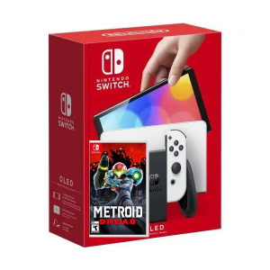 Nintendo Switch (OLED model) White + Гра Metroid Dread (російська версія) краща модель в Дніпрі