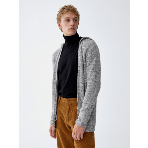 Кардиган Pull & Bear XAZ217377APSX M Білий/Чорний (DD8000004572857) краща модель в Дніпрі