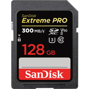 SanDisk Extreme PRO SDXC 128GB Class 10 UHS-II V90 (SDSDXDK-128G-GN4IN) ТОП в Дніпрі