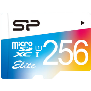 Silicon Power Elite Color microSDXC 256GB Class 10 UHS-I + adapter (SP256GBSTXBU1V20SP) в Днепре