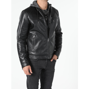 Куртка зі штучної шкіри Colin's CL1053007BLK M Black краща модель в Дніпрі