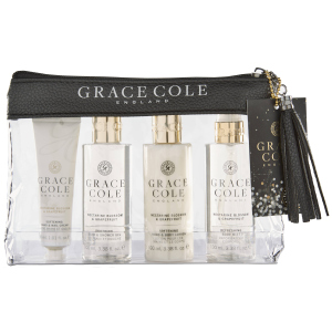 Набор для женщин Grace Cole Travel Set Nectarine Blossom & Grapefruit + косметичка (5055443696551) ТОП в Днепре