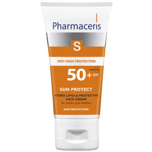 Гідроліпідний сонцезахисний крем для обличчя Pharmaceris S Sun Protect SPF50+ 50 мл (5900717149113)