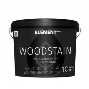 Аква-антисептик для дерева ELEMENT PRO WOODSTAIN, 10 л МАХАГОН краща модель в Дніпрі