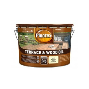 PINOTEX TERRACE & WOOD OIL Тонована атмосферостійка деревозахисна олія 10 л краща модель в Дніпрі