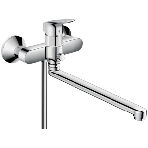 Кран для ванны однорукояточный с длинным носиком HANSGROHE LOGIS хром латунь 71402000