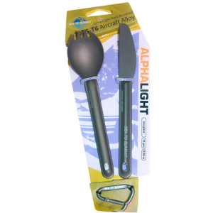 Ніж + Ложка-вилка Sea To Summit Alpha Light Cutlery Set 2pc Knife, Spork ACUTALSET2 (9327868019427) в Дніпрі