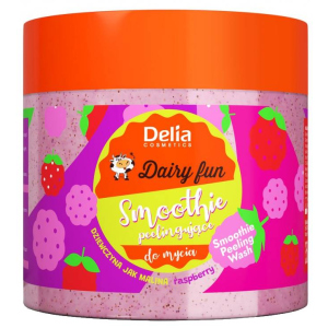 Пилинг для душа Delia Cosmetics Dairy Fun Smoothie Малина 350 г (5906750800875) рейтинг