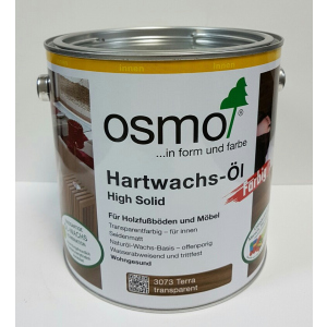 Масло с твердым воском цветное прозрачное OSMO HARTWACHS-ÖL Farbig 3073 - (терра) 2.5 л. в Днепре