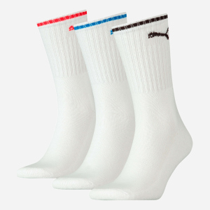 Набор носков Puma Unisex Sport Crew Stripe Socks 3 pack 90794102 35/38 3 пары White (8720245028714) в Днепре