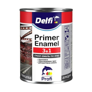 Грунт-эмаль Delfi Primer Enamel 3в1 белая 2.8 кг в Днепре