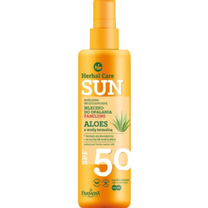 Водостойкое молочко для загара Farmona Herbal Care Sun SPF 50 200 мл (5900117972830) лучшая модель в Днепре