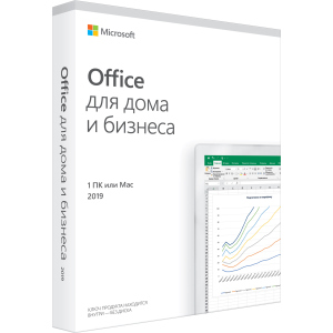 Microsoft Office Для дому та бізнесу 2019 для 1 ПК P6 (з Windows 10) або Mac (FPP - коробкова версія, російська мова) (T5D-03363) ТОП в Дніпрі