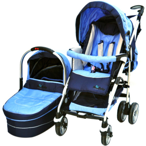 Универсальная коляска 2 в 1 NeoBaby NB702 Сине-голубая (0702-3) в Днепре