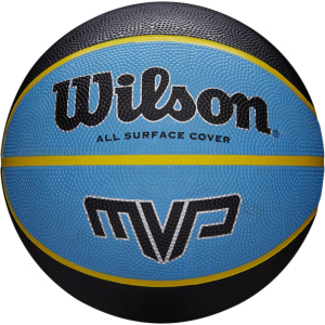 М'яч баскетбольний Wilson MVP 295 Size 7 Black/Blue (WTB9019XB07) ТОП в Дніпрі