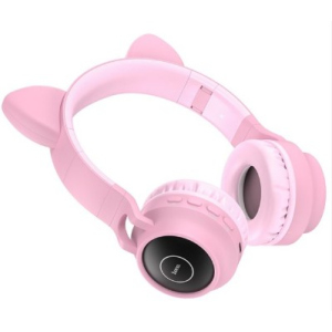 Навушники бездротові Hoco W27 Cat ear pink ТОП в Дніпрі