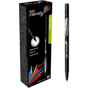 Вкладиші для ручок BIC Intensity Fine Black 12 шт (3086123449206) краща модель в Дніпрі