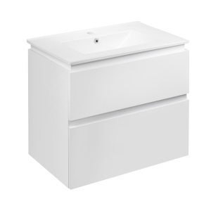 Комплект Qtap Albatross 710х725х460 White тумба підвісна + раковина врізна QT0172TP700D3070CW в Дніпрі