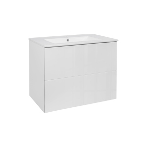 Комплект Qtap Tern 700х580х437 White тумба підвісна + раковина врізна QT1772TPL7013070CW краща модель в Дніпрі