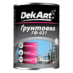 Грунтовка ГФ-021 DekArt сіра матова 12 кг