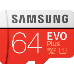 Samsung EVO Plus microSDXC 64GB UHS-I Class 10 + адаптер SD (MB-MC64HA/RU) ТОП в Дніпрі