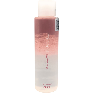 Ремувер для демакіяжу A'pieu Mineral Lip&Eye Remover Sweet Rose для губ та очей 250 мл (8809581455580) краща модель в Дніпрі