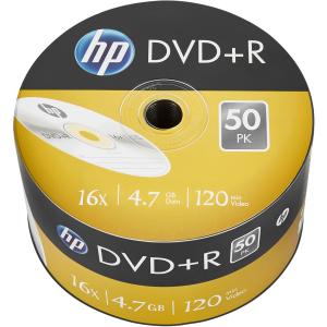 хорошая модель HP DVD+R 4.7 GB 16X 50 шт (69305)