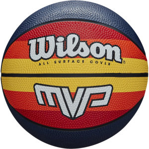 М'яч баскетбольний Wilson MVP Retro Size 7 Red-Blue (WTB9016XB07) краща модель в Дніпрі